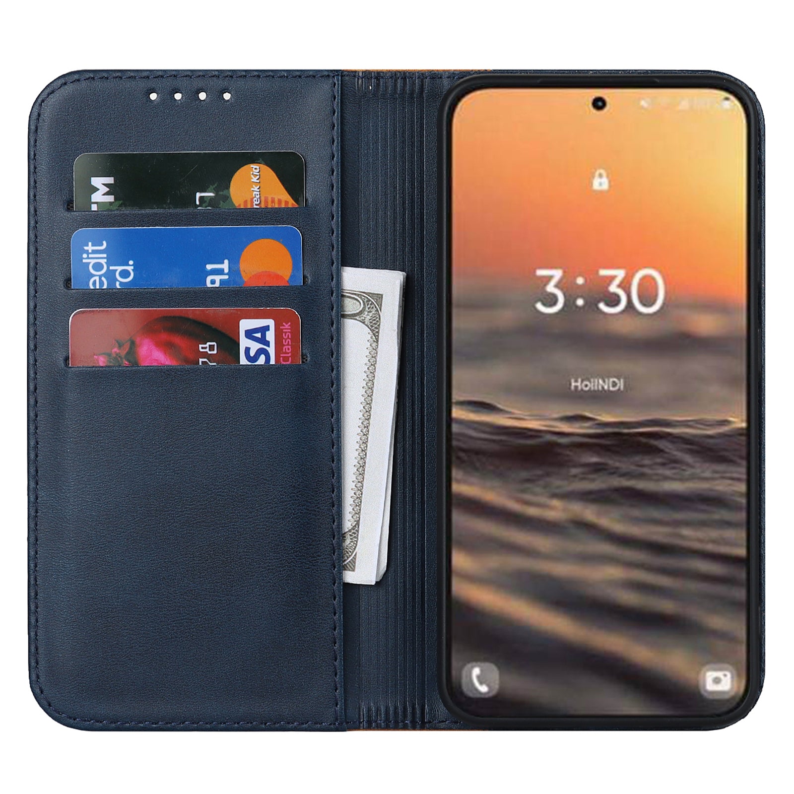 For Samsung Galaxy S23 Phone Cover Bi-color Splicing Magnetic Closure PU Leather Calf Texture Stand Flip Wallet Case For Samsung Galaxy S23 Phone Cover Bi-color Splicing Magnetic Closure PU Leather Calf Texture Stand Flip Wallet Case